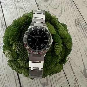 BVLGARI Woman Stainless Watch Black Dial SD38SS L1128